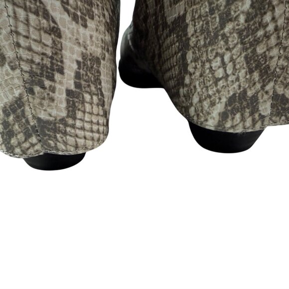 SIZE 7.5 ZODIAC Women's Black White Snake Print Western Ankle Cowgirl Boot - Picture 8 of 12